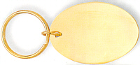 Gold Oval Key Ring