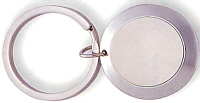 Silver Oval Key Ring