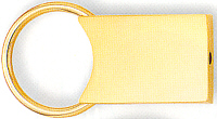 Gold Spring Load Key Ring