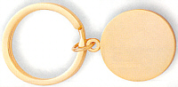 Gold Oval Key Ring
