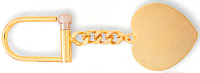 Gold Heart Key Ring