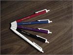 Custom Imprinted Clicktop Colored-Barrel Pens #340